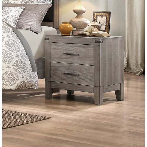 Gracie Oaks Hooksett Solid + Manufactured Wood Nightstand & Reviews